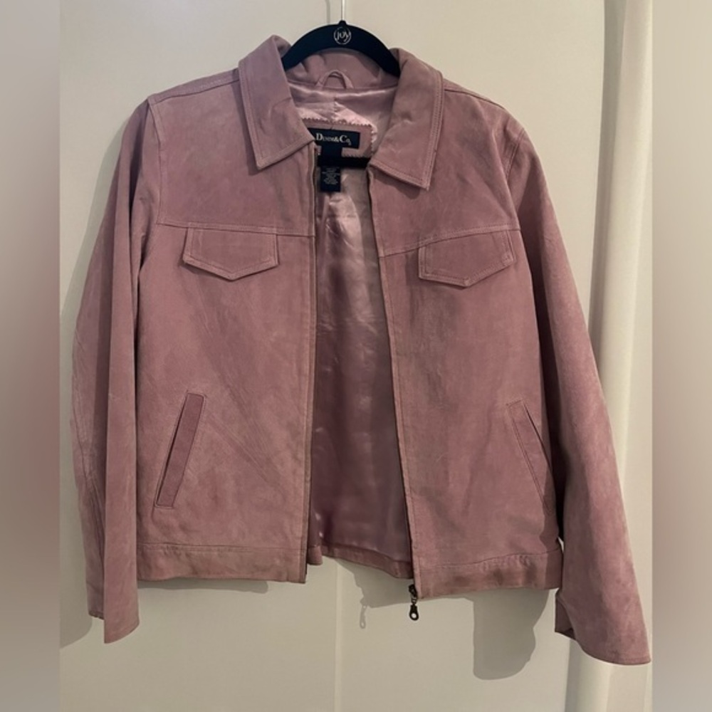 Pink leather jacket‎